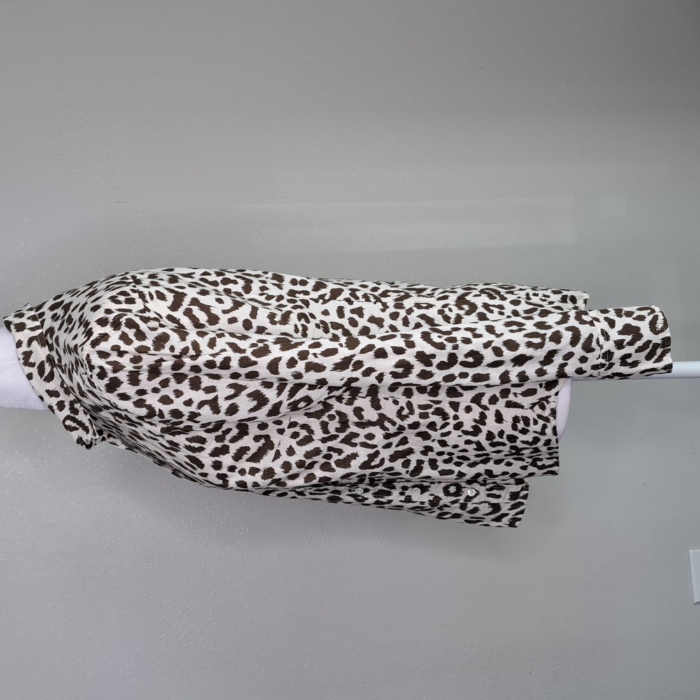 J. Crew Leopard Print Button Down Shirt - Black and White - Picture 10 of 16